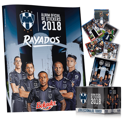 Álbum Oficial Rayados 2018 + Caja llena fácil Álbum Oficial Rayados 2018 + Caja llena fácil