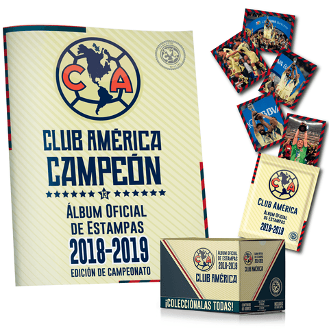 Álbum Oficial América 2019 + Caja llena fácil Álbum Oficial América 2019 + Caja llena fácil
