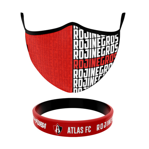 Cubrebocas + Pulsera Atlas Oficial Cubrebocas + Pulsera Atlas Oficial