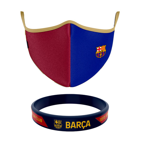 Cubrebocas + Pulsera Barcelona Oficial Cubrebocas + Pulsera Barcelona Oficial