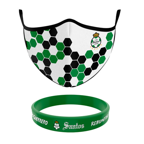 Cubrebocas + Pulsera Santos Oficial Cubrebocas + Pulsera Santos Oficial