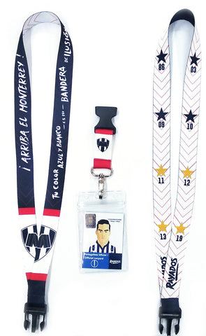 Portagafete Rayados Oficial (Doble vista) Portagafete Rayados Oficial (Doble vista)