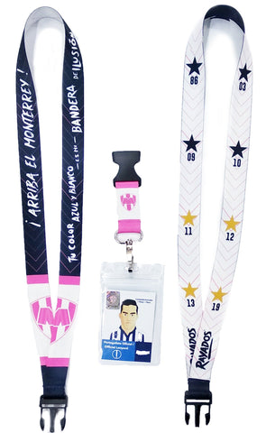 Portagafete Rayados Oficial (Doble vista) Portagafete Rayados Oficial (Doble vista)