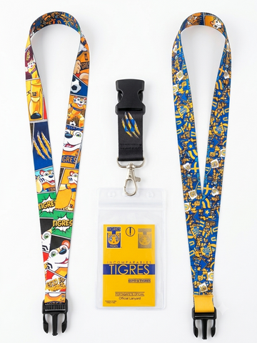 Portagafete Tigres Oficial (Doble vista)