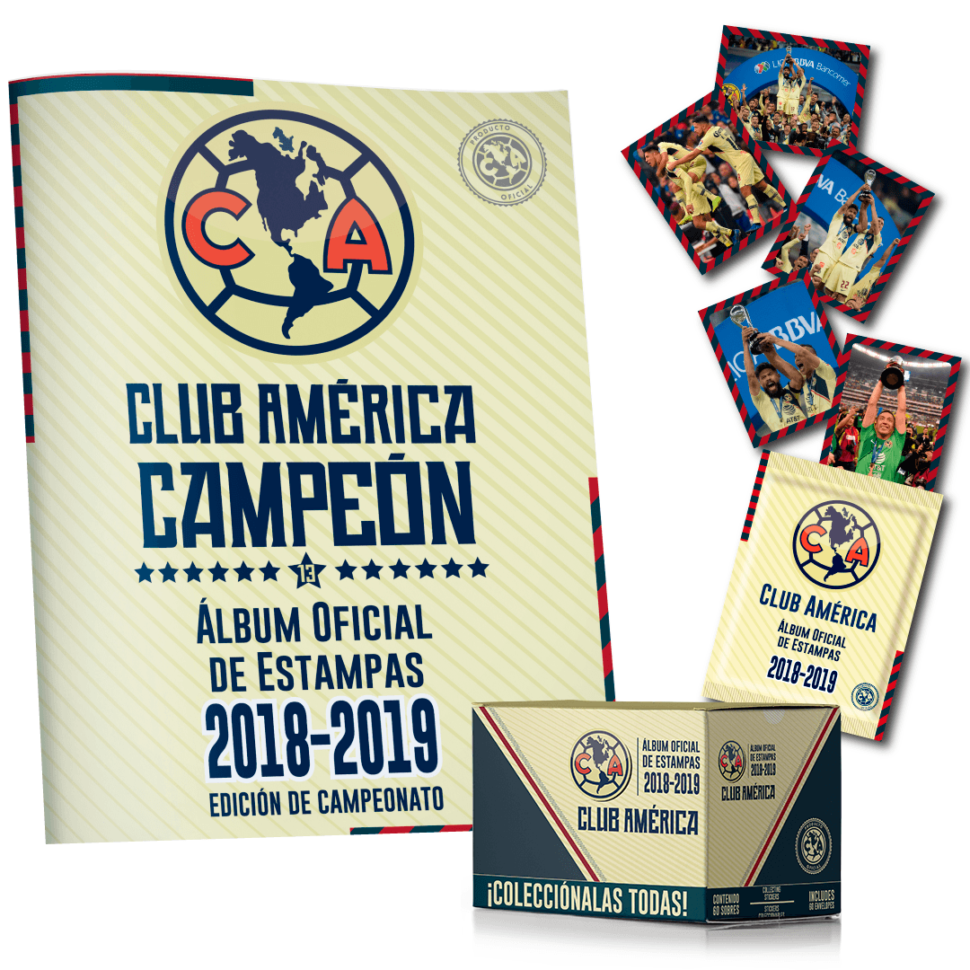 Álbum Oficial América 2019 + Caja llena fácil
