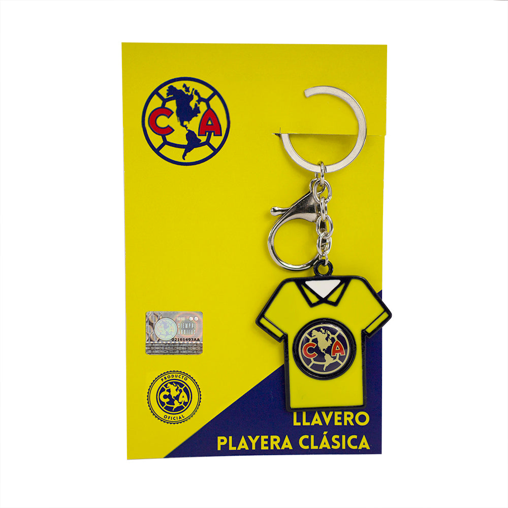 Llavero Oficial Club América Playera con Logo